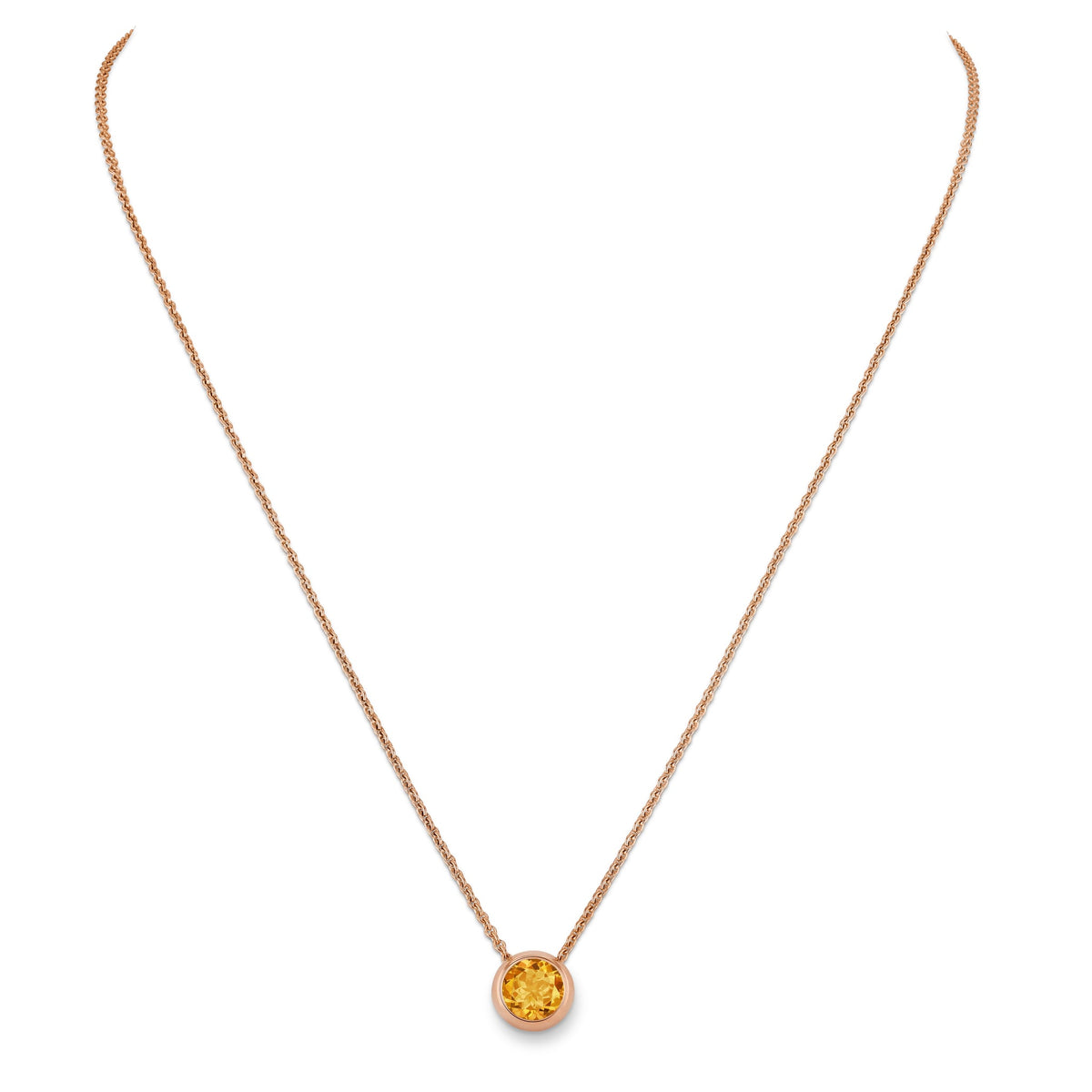 Necklace RG 750, Mand. garnet, 6 mm, 42 – 2011963