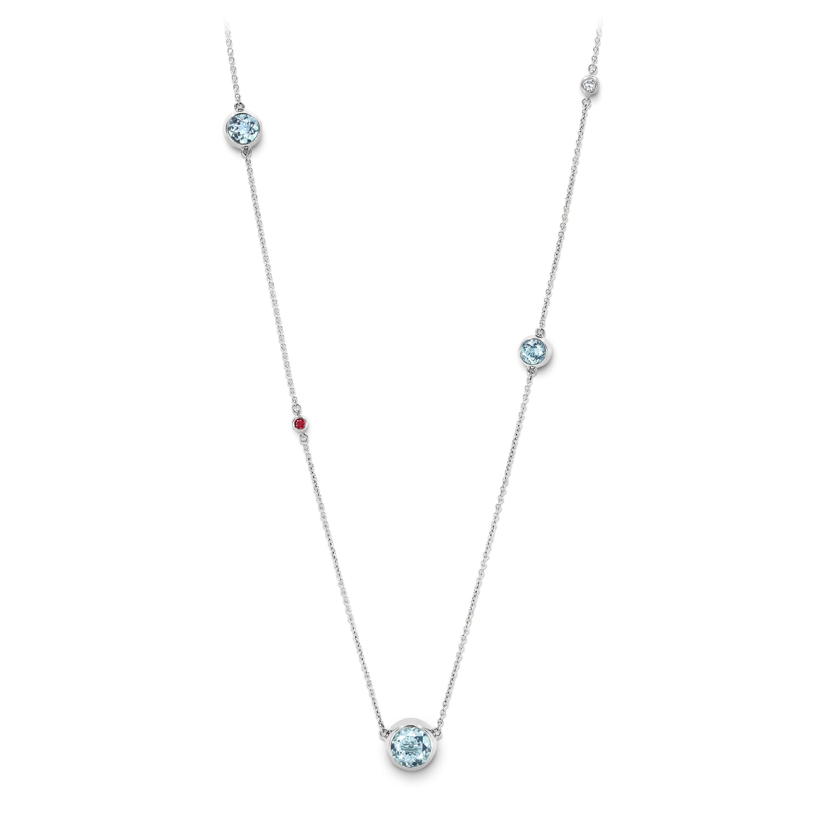 Necklace WG 750, AQU, 90 cm – 2012373