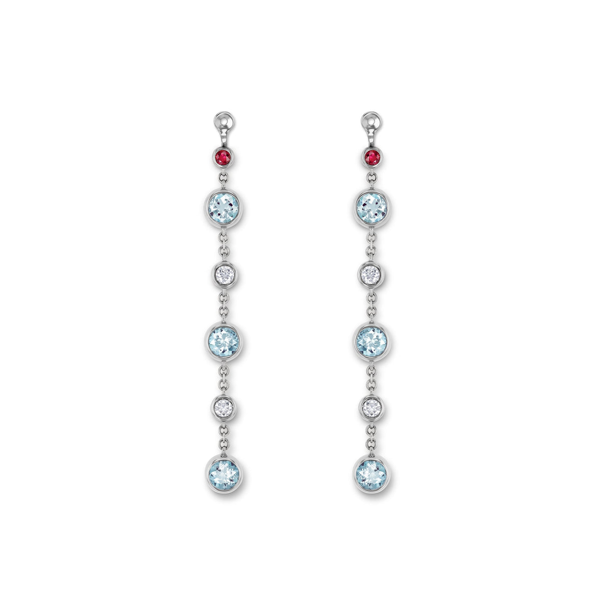 Drop earring-elements WG 750, AQU, 4.3 m – 2012427