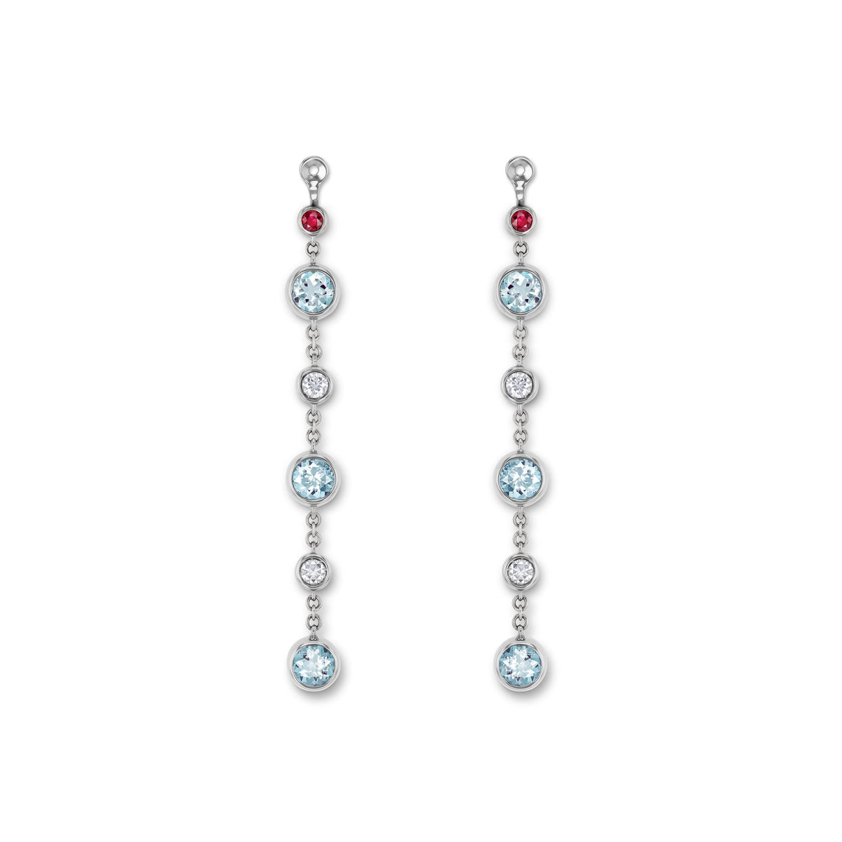 Drop earring-elements WG 750, AQU, 4.3 m – 2012427