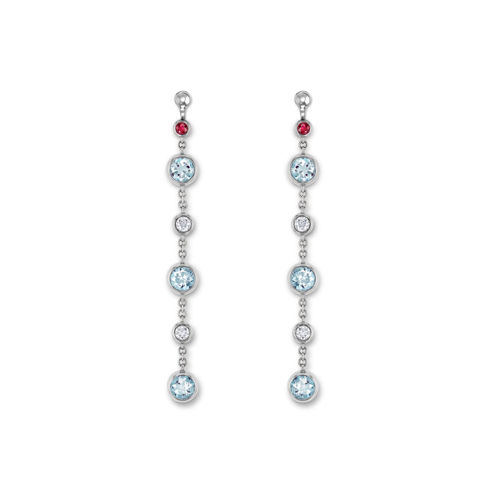 Drop earring-elements WG 750, AQU, 4.3 m – 2012427