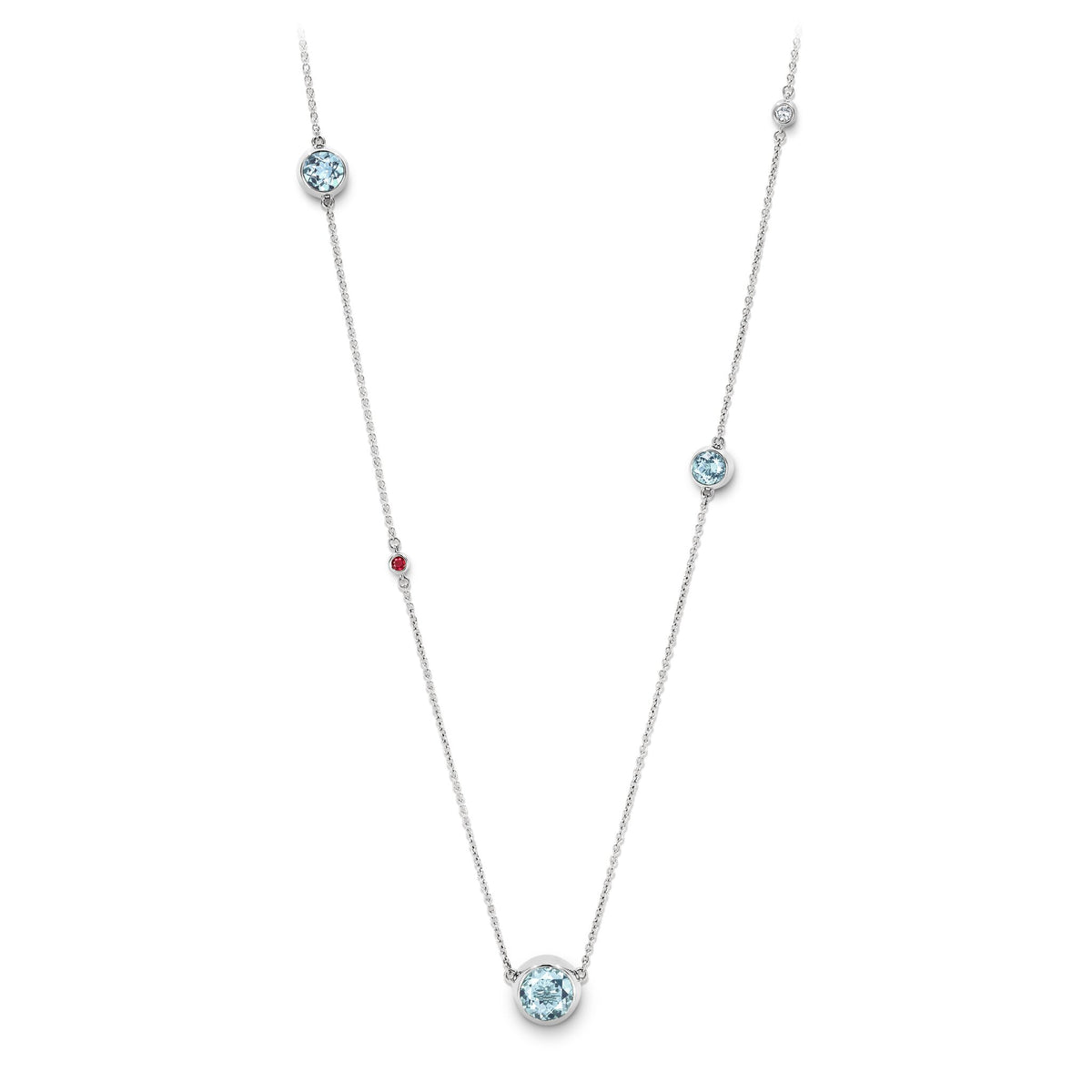 Necklace WG 750, AQU, 90 cm – 2012373