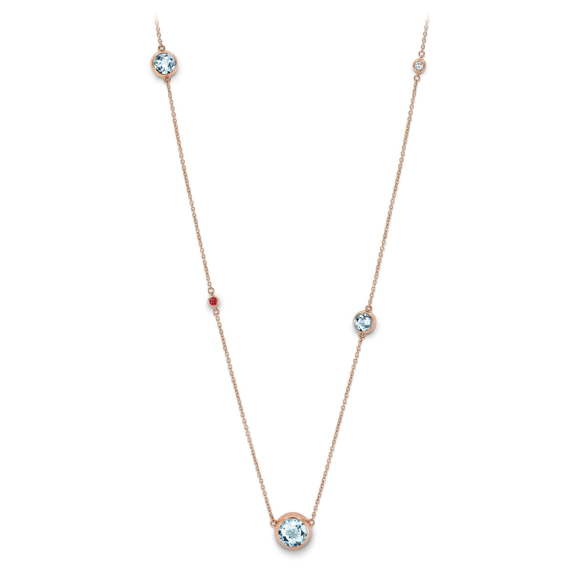 Necklace RG 750, AQU, 90 cm – 2012356