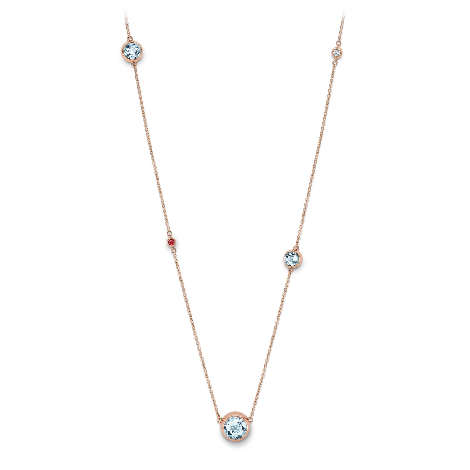 Necklace RG 750, AQU, 90 cm – 2012356