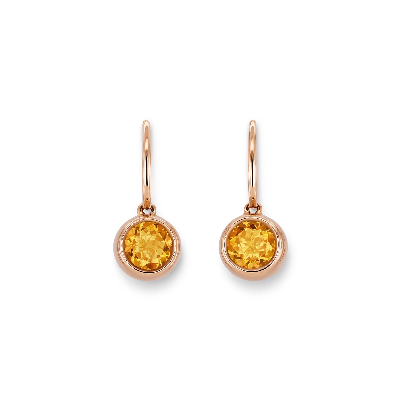 Drop earrings RG 750, Mand. garnet, 6 mm – 2012055