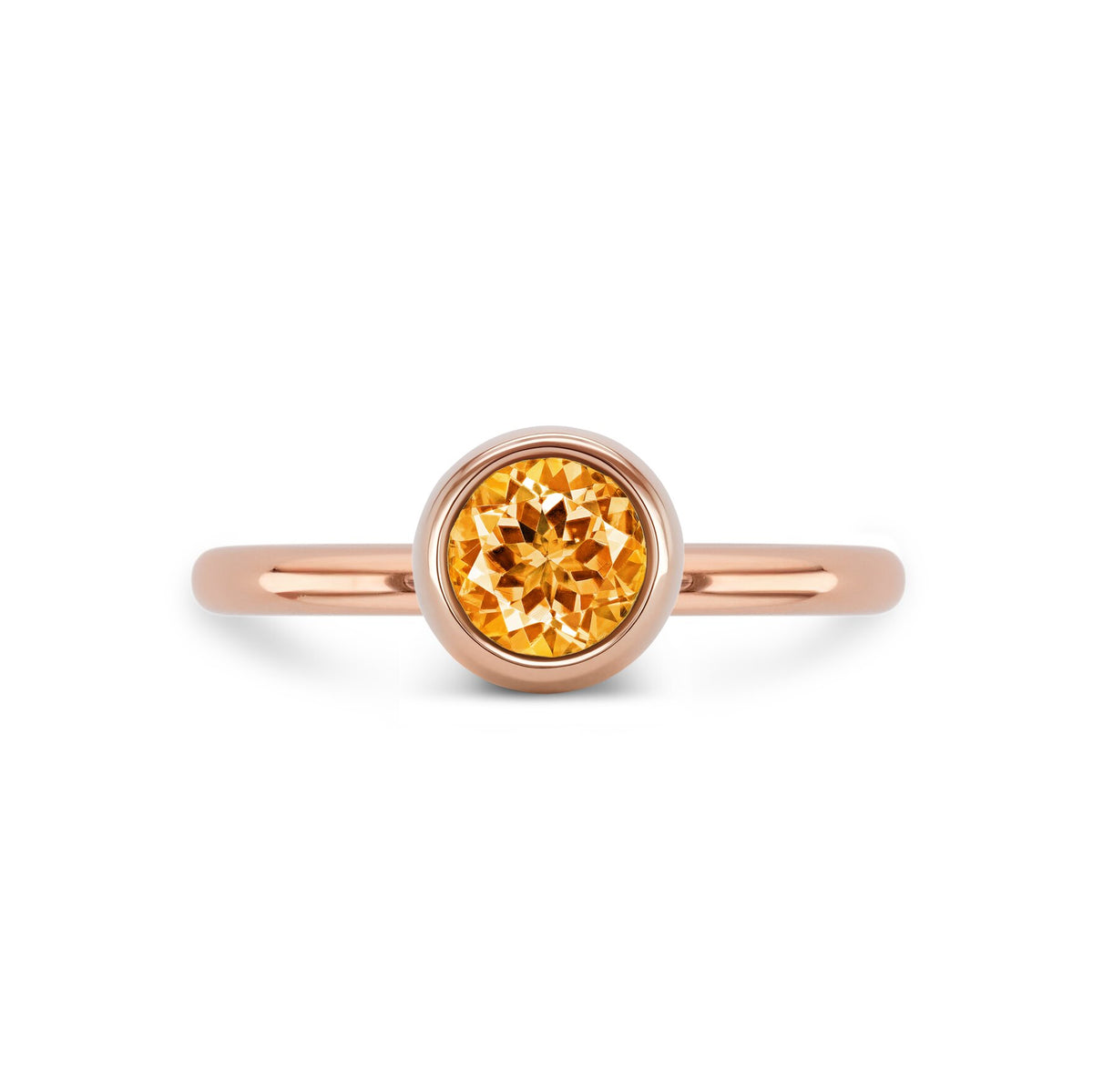 Ring RG 750, Mandarin garnet, 6 mm, 11 – 2012068