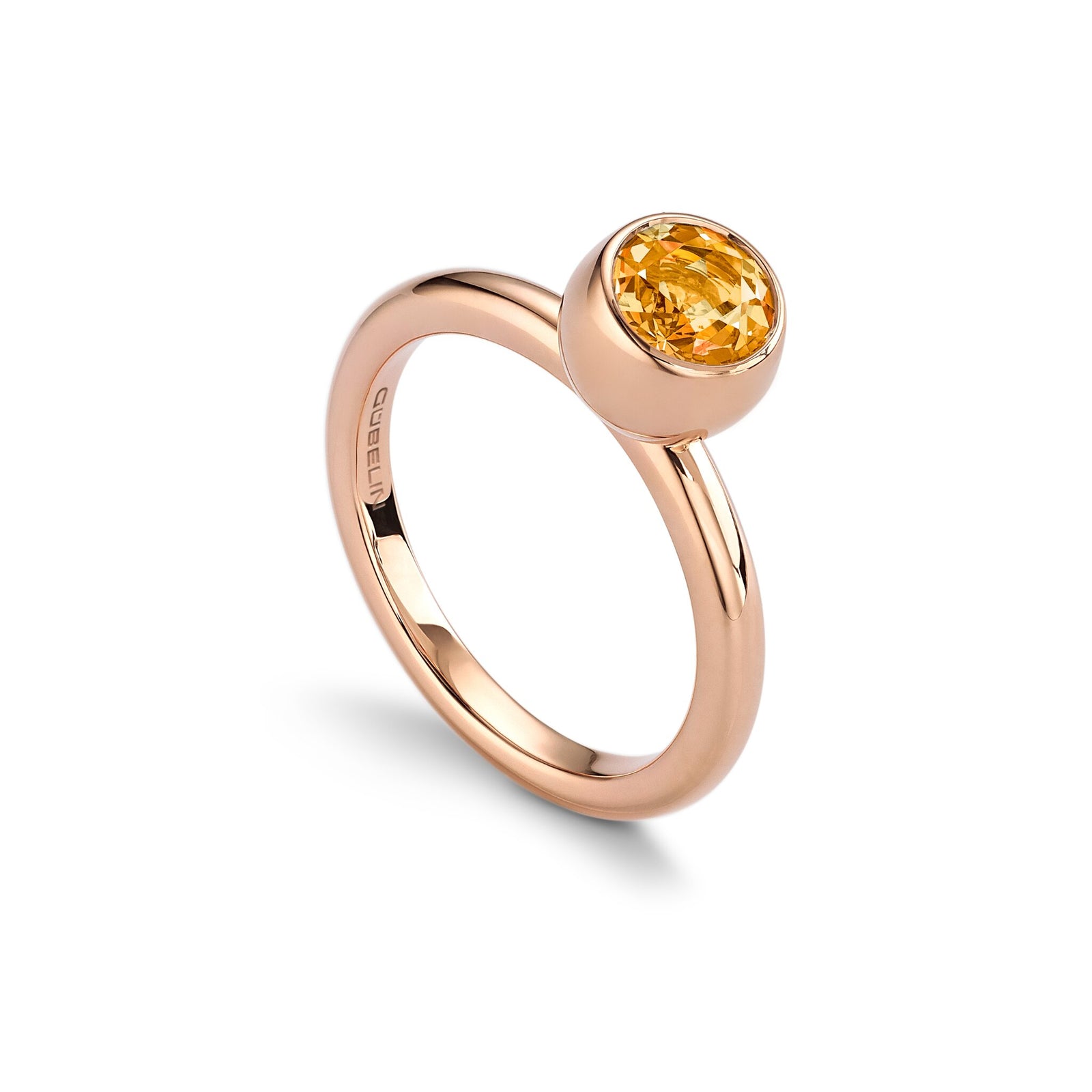 Ring RG 750, Mandarin garnet, 6 mm, 11 – 2012068