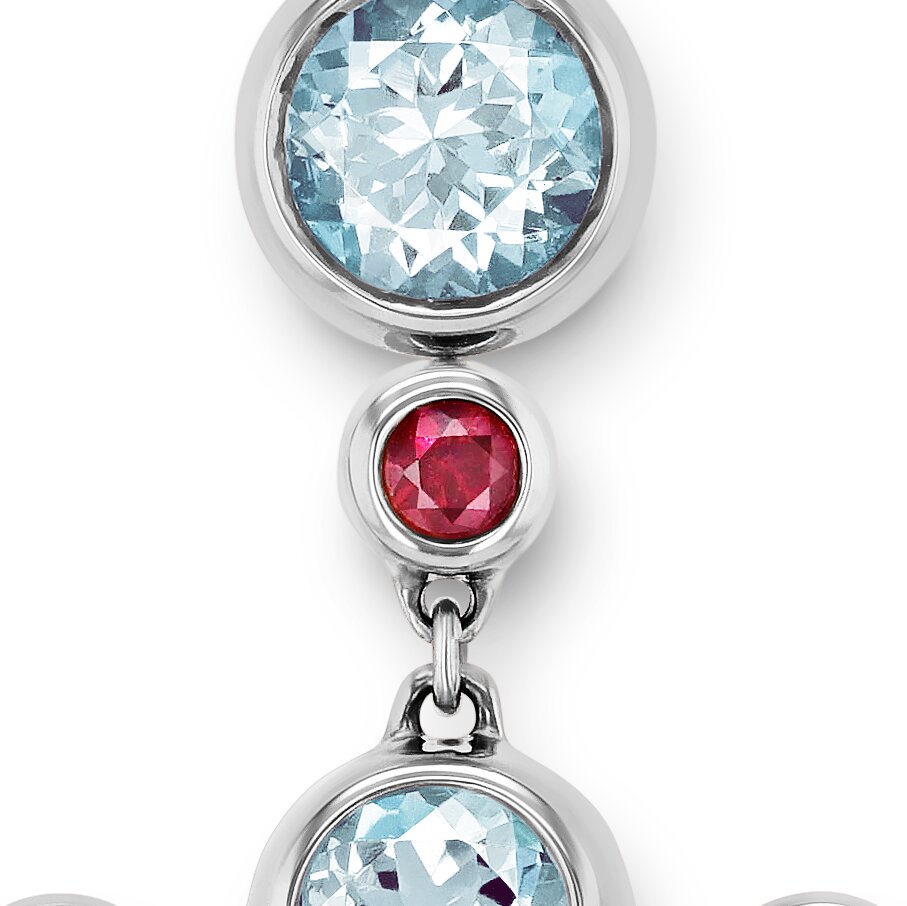 Drop earring-elements WG 750, AQU, 4.3 m – 2012443