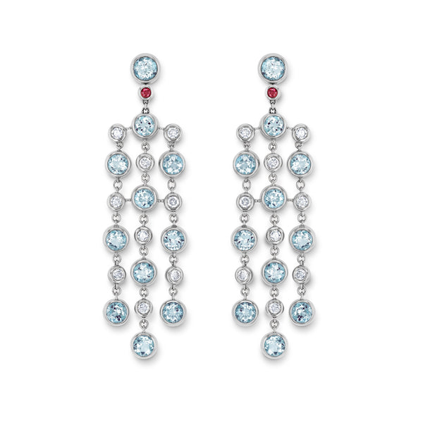 Drop earring-elements WG 750, AQU, 4.3 m – 2012443