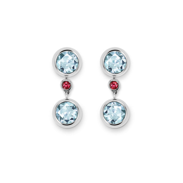 Drop earring-elements WG 750, AQU, 6 mm – 2012414