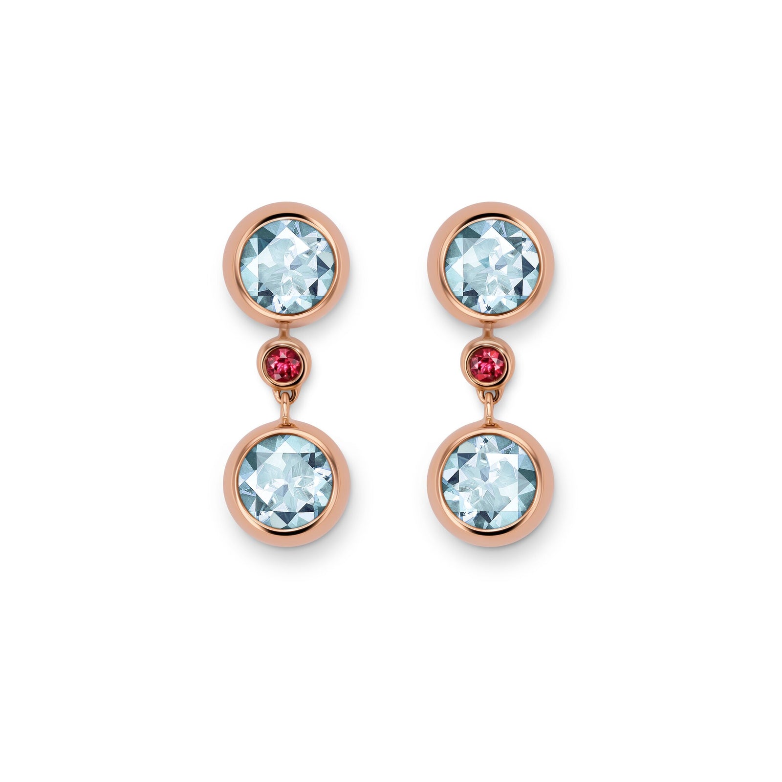 Drop earring-elements RG 750, AQU, 6 mm – 2012406