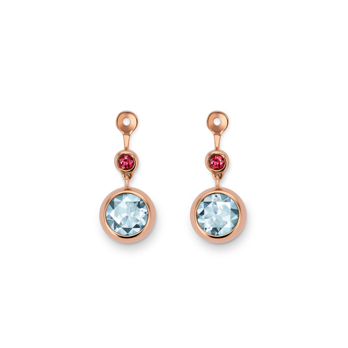 Drop earring-elements RG 750, AQU, 6 mm – 2012406