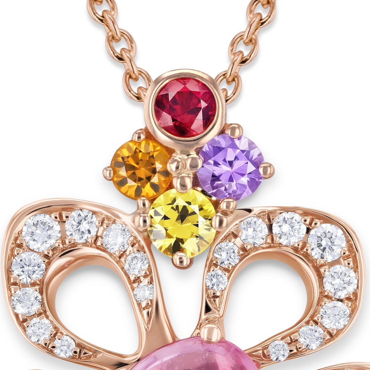 Necklace RG 750,SAF pink, multi, 42cm – 2012609
