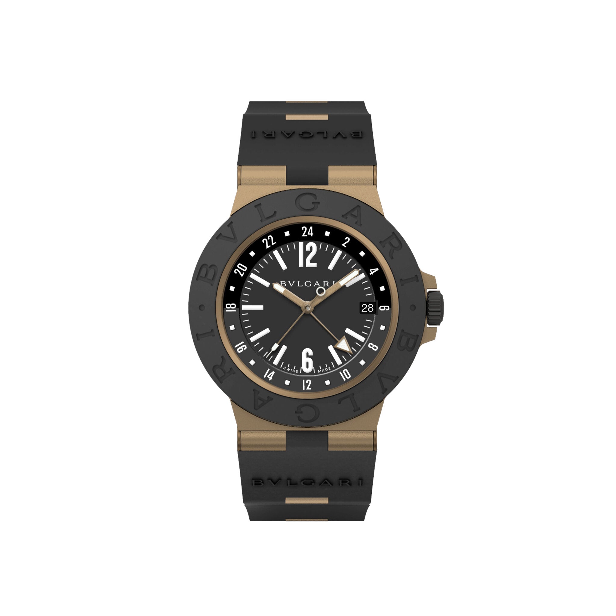 BVLGARI | BVLGARI BVLGARI | ALUMINIUM BRONZE GMT - House of Gübelin
