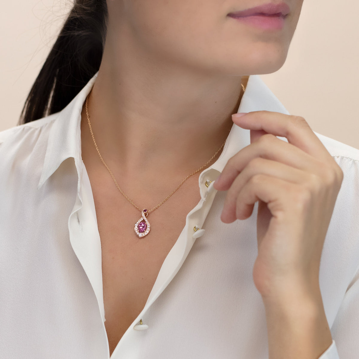 Necklace RG 750, SAF pink – 2011891