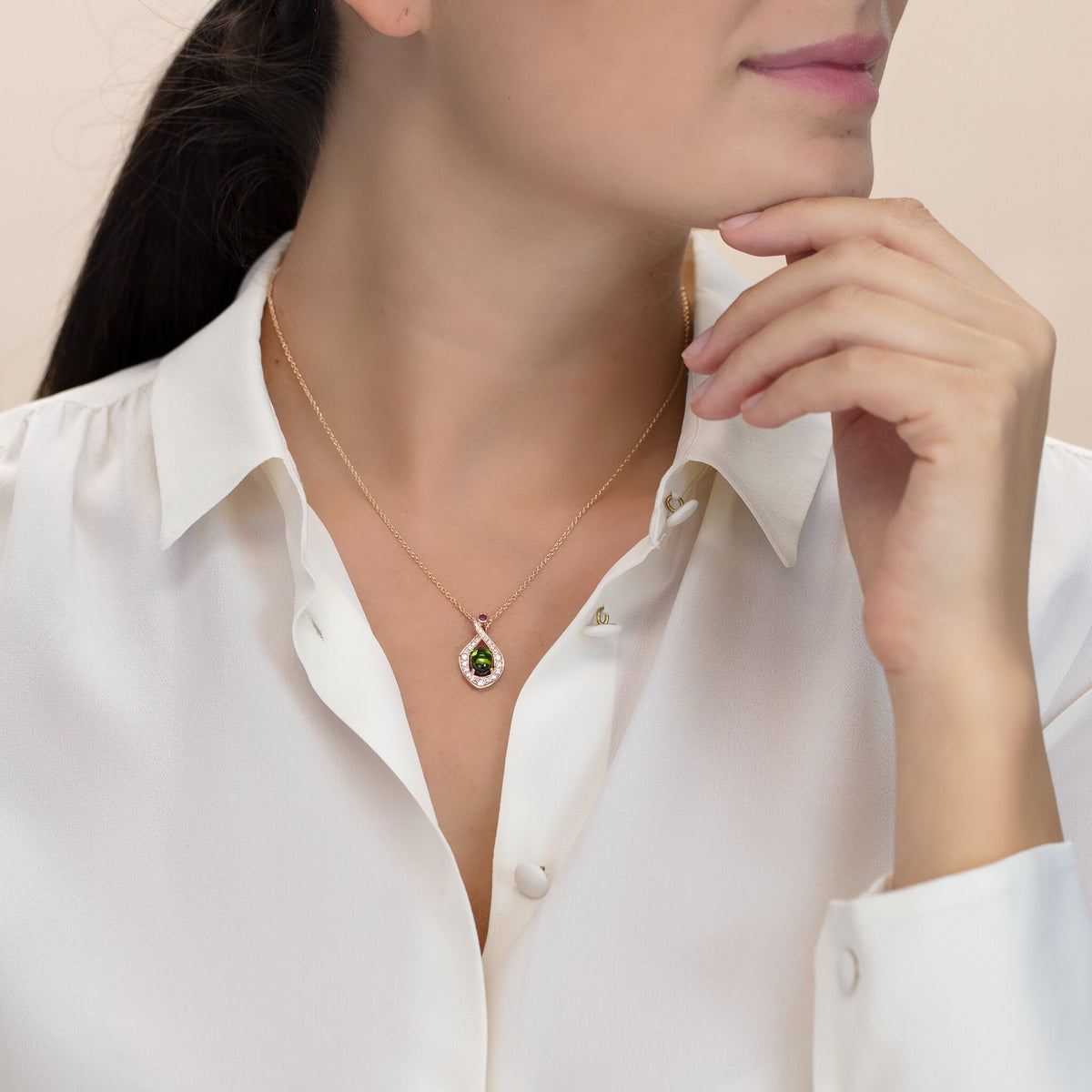 Necklace RG 750, TUR green – 2011892