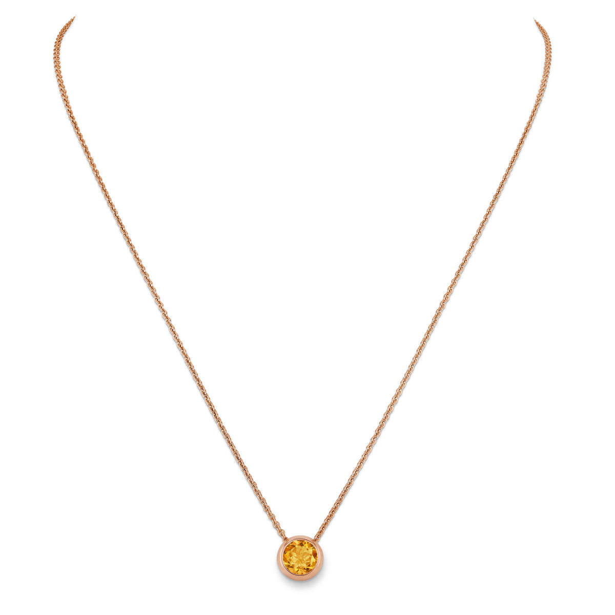 Necklace RG 750, Mand. garnet, 6 mm, 42 – 2011963
