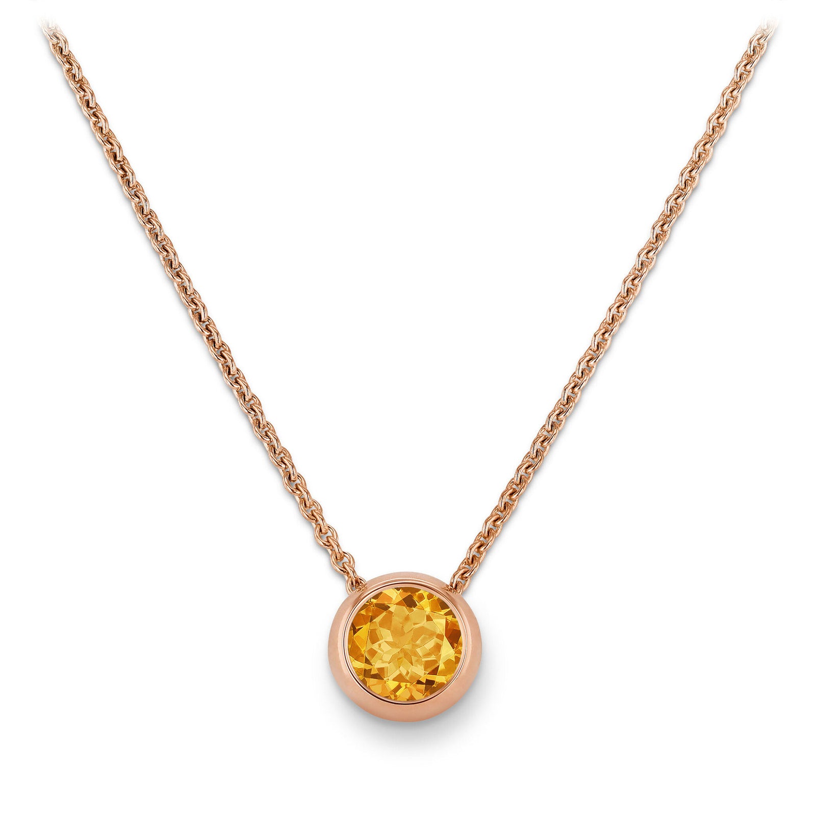 Necklace RG 750, Mand. garnet, 6 mm, 42 – 2011963