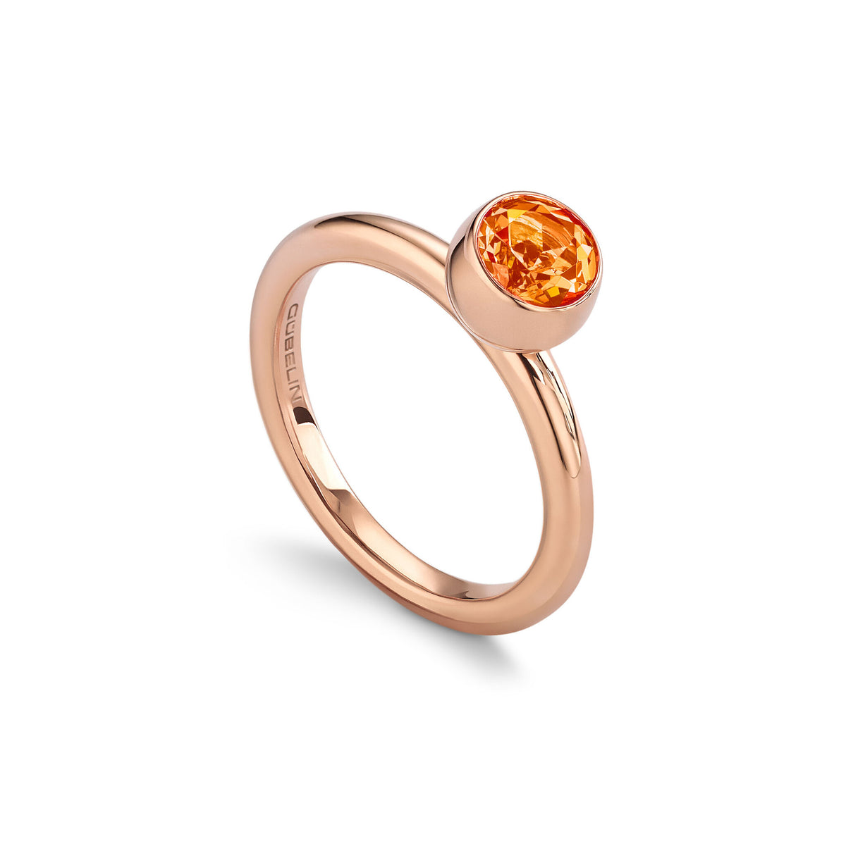 Ring RG 750, Mandarin garnet, 5 mm, 11 – 2012064