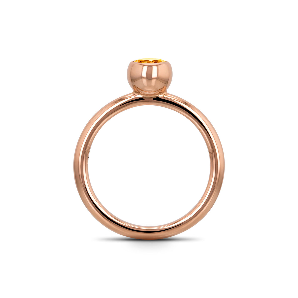 Ring RG 750, Mandarin garnet, 5 mm, 11 – 2012064