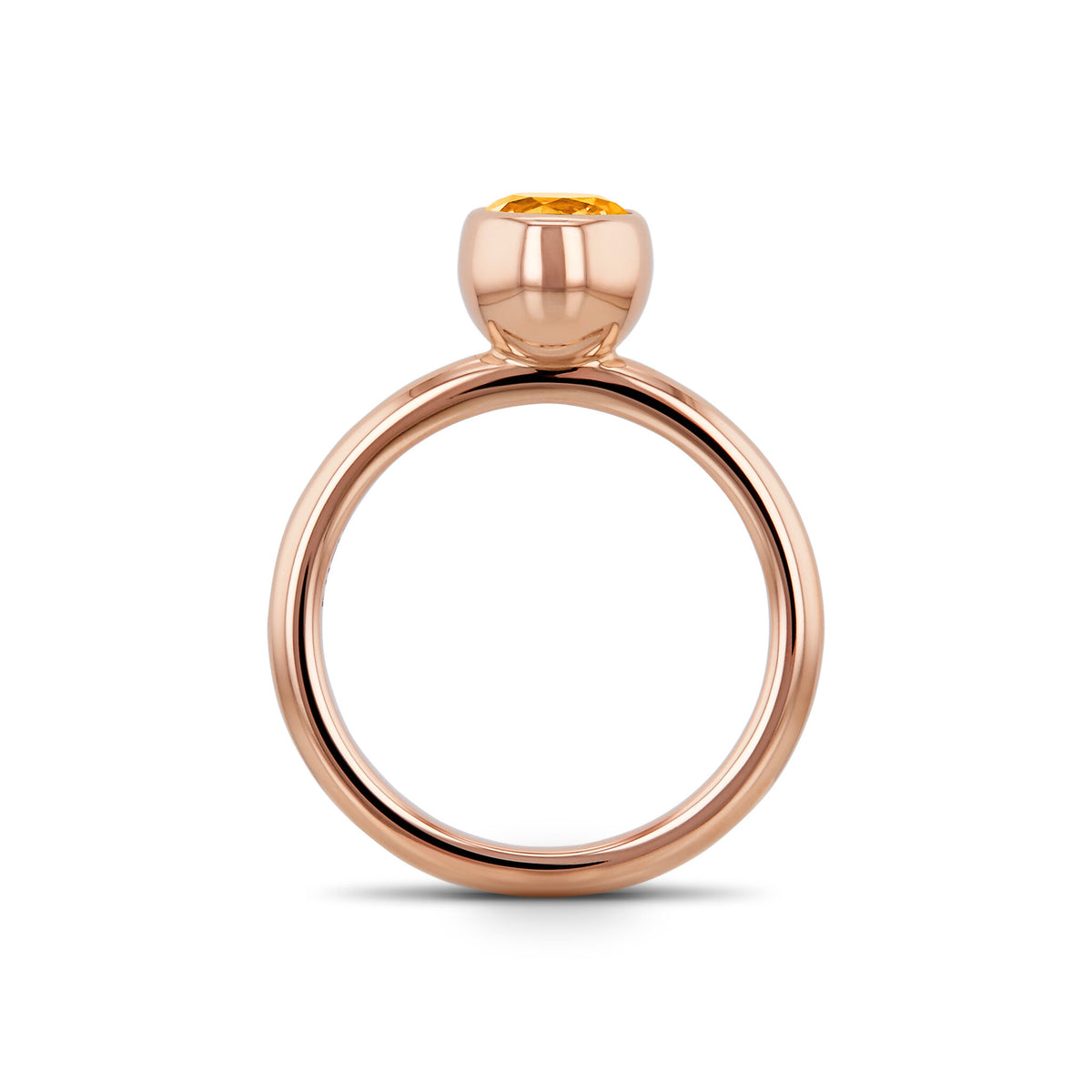 Ring RG 750, Mandarin garnet, 6 mm, 11 – 2012068