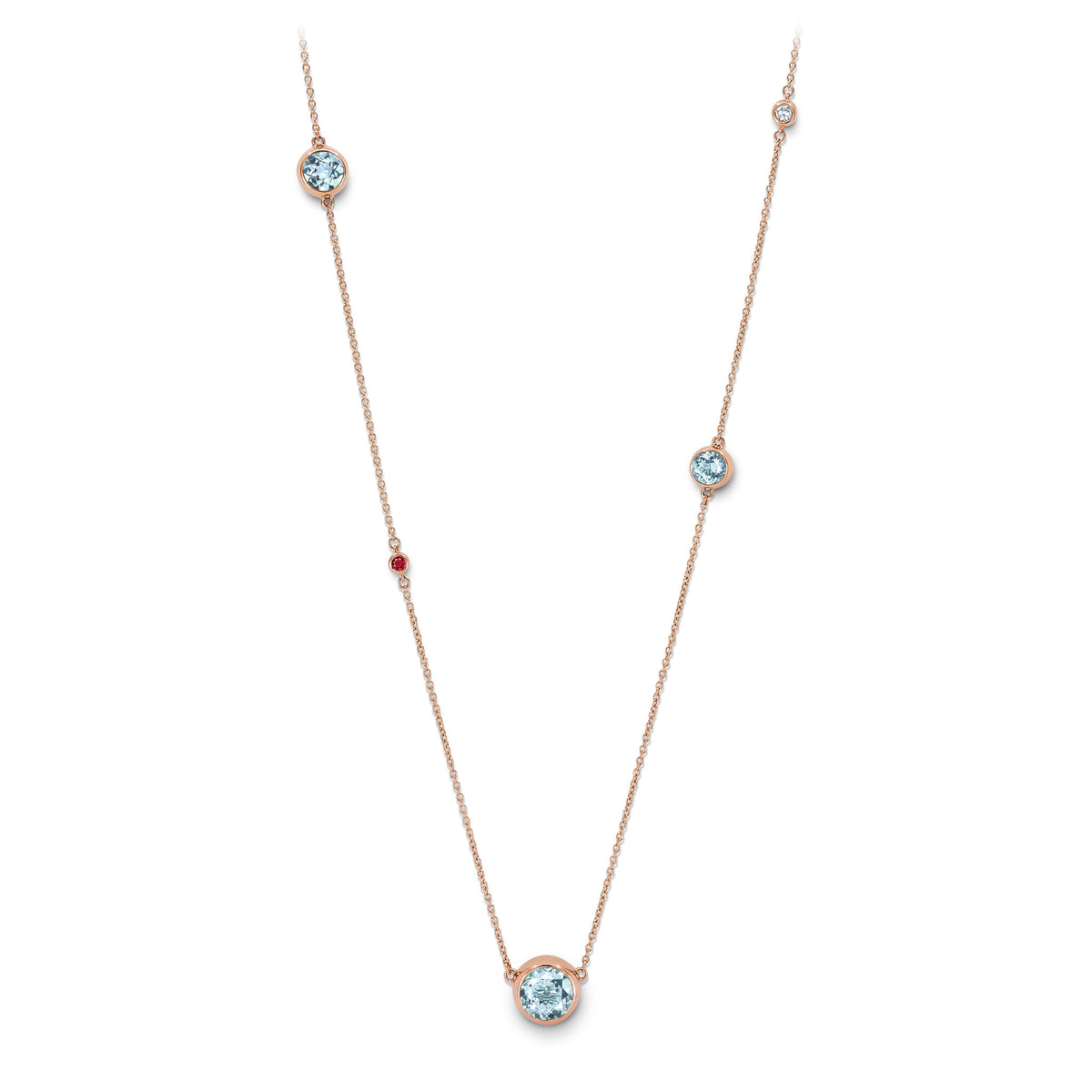 Necklace RG 750, AQU, 90 cm – 2012356