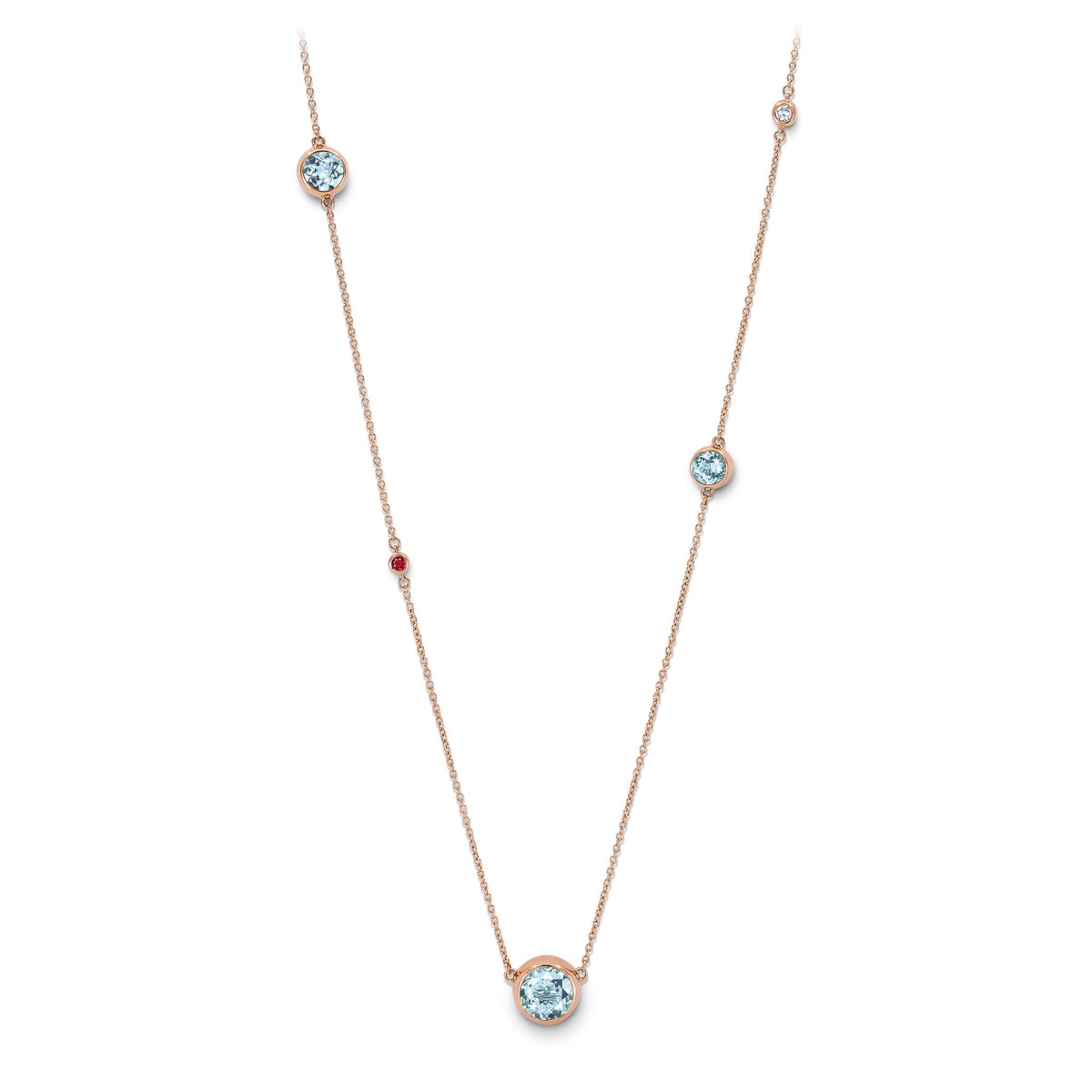 Necklace RG 750, AQU, 90 cm – 2012356