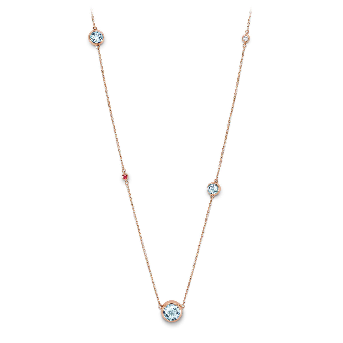 Necklace RG 750, AQU, 110 cm – 2012357