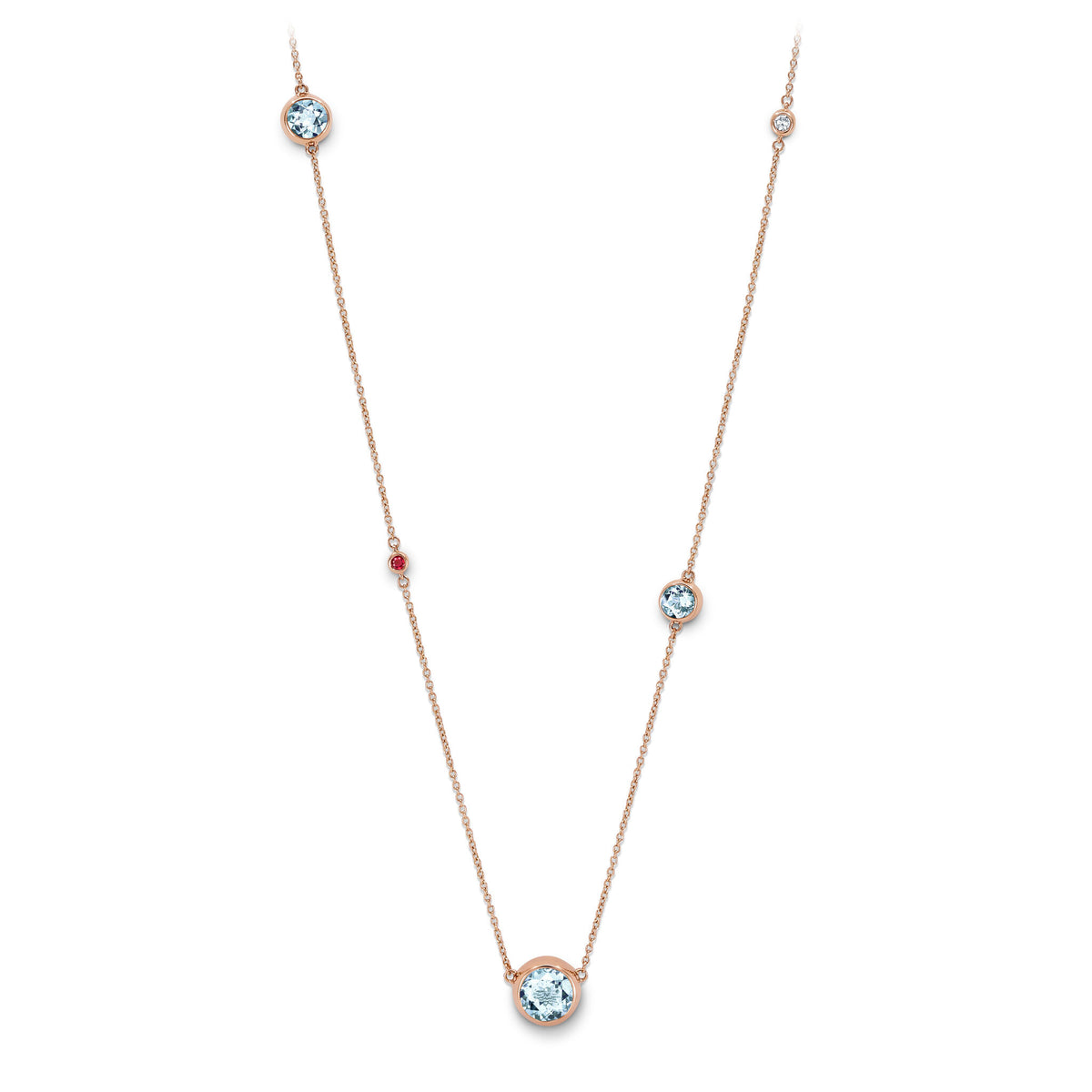Necklace RG 750, AQU, 110 cm – 2012357