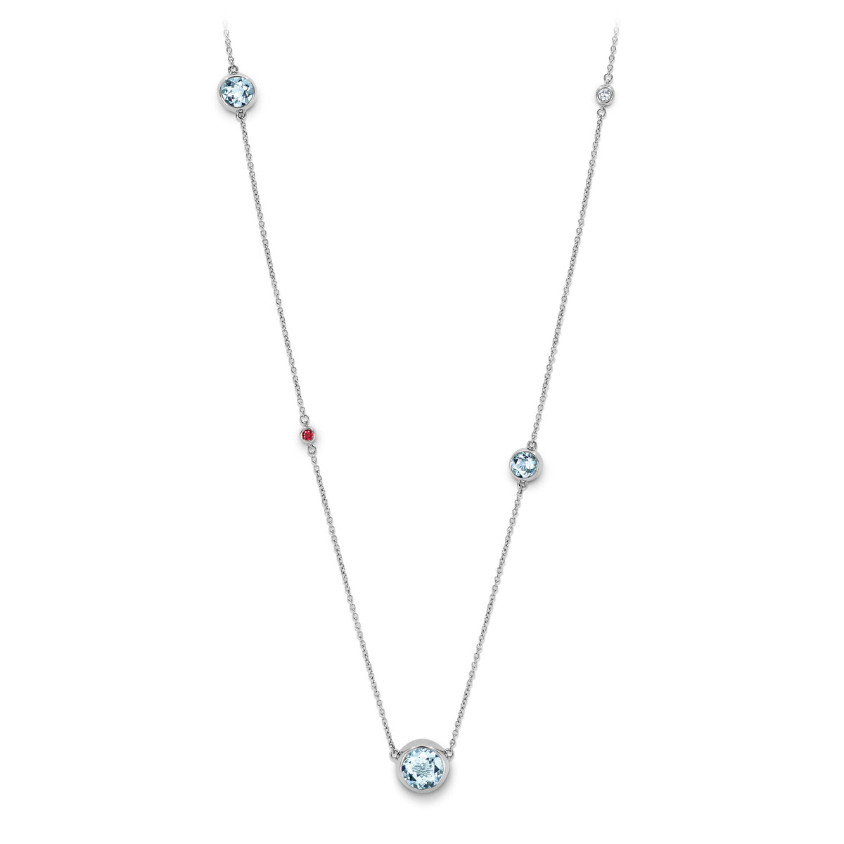 Necklace WG 750, AQU, 110 cm – 2012374