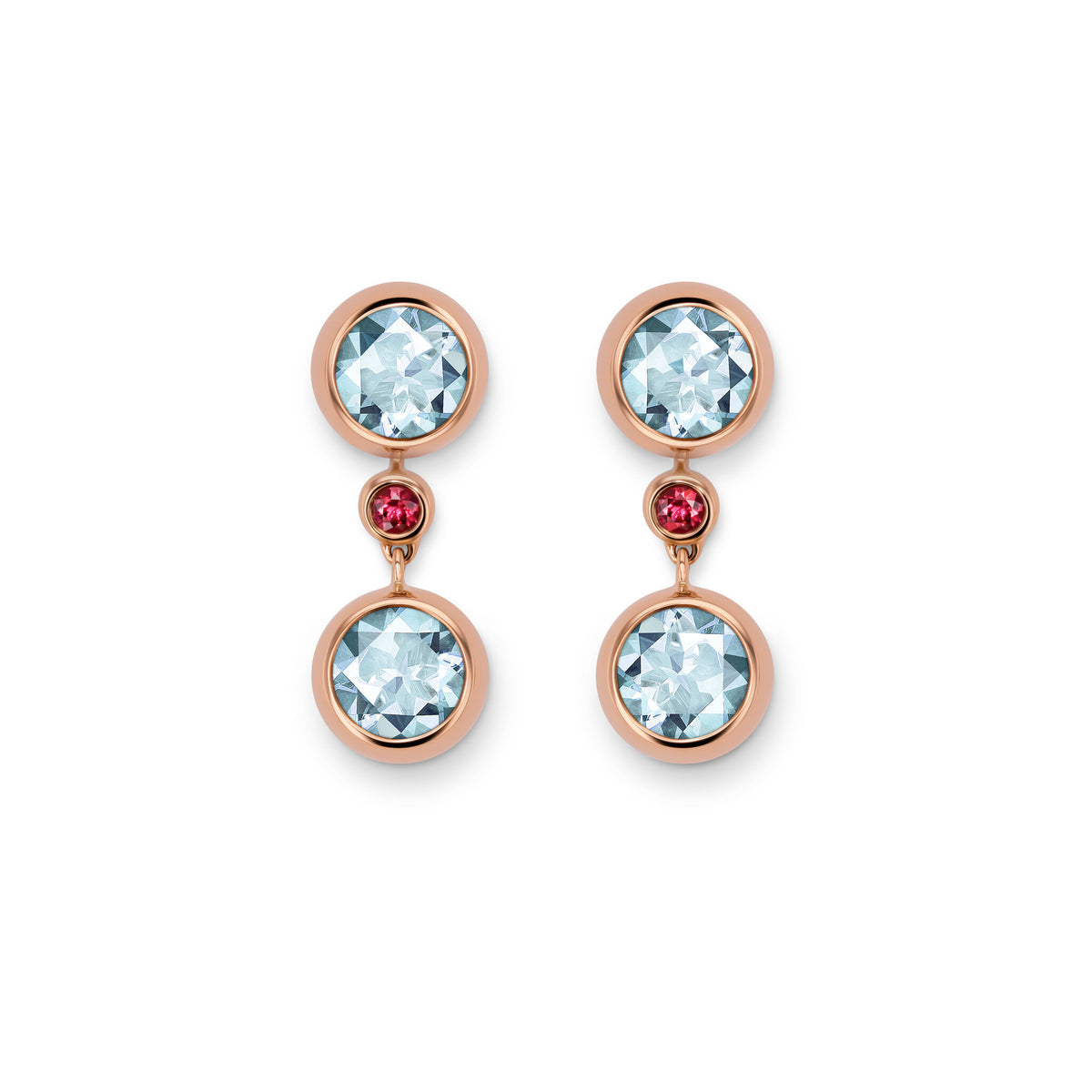 Drop earring-elements RG 750, AQU, 6 mm – 2012406