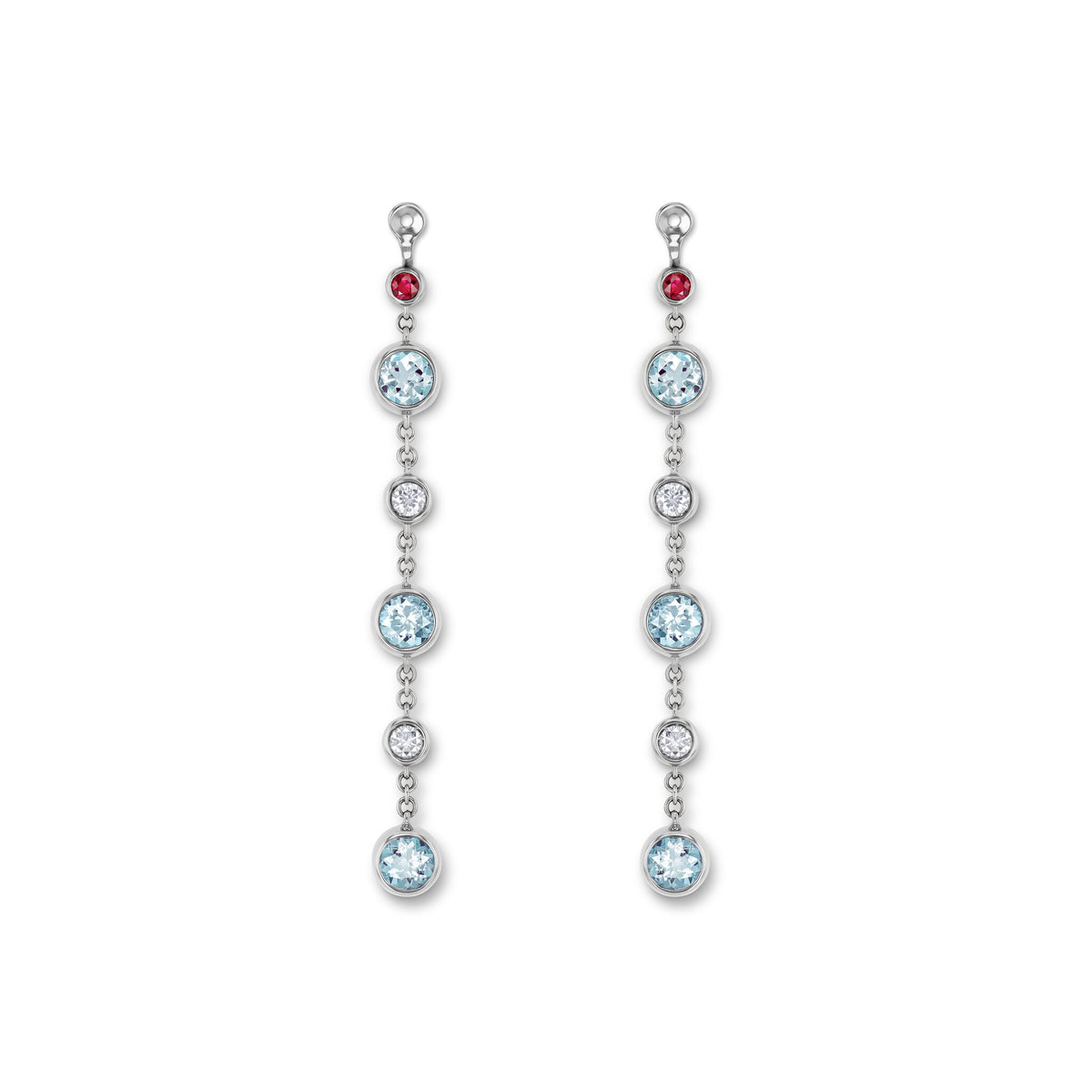 Drop earring-elements WG 750, AQU, 4.3 m – 2012427