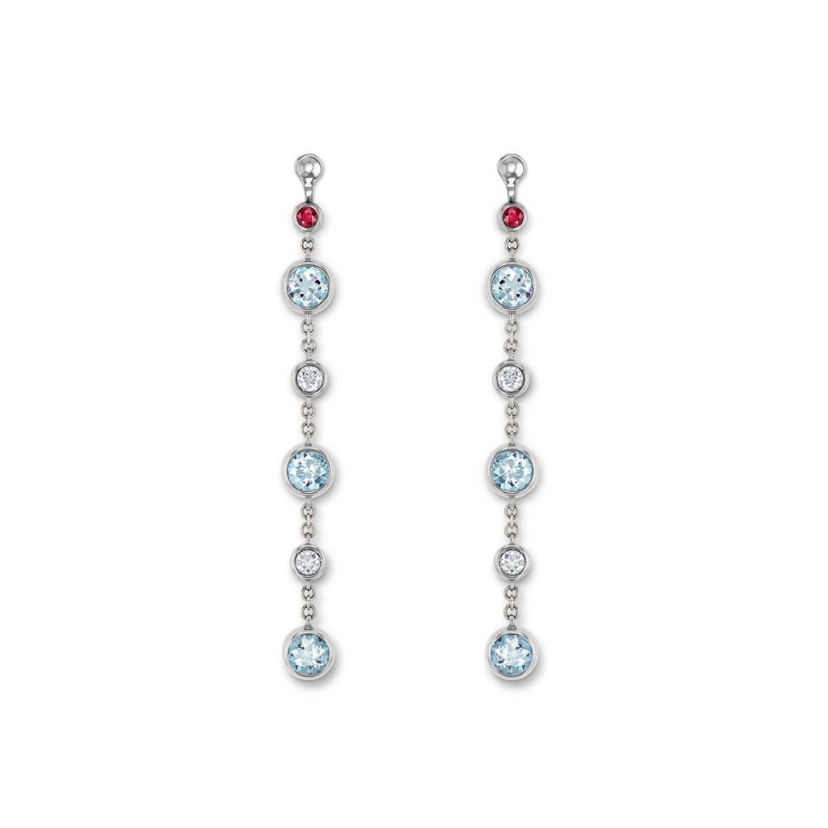Drop earring-elements WG 750, AQU, 4.3 m – 2012427