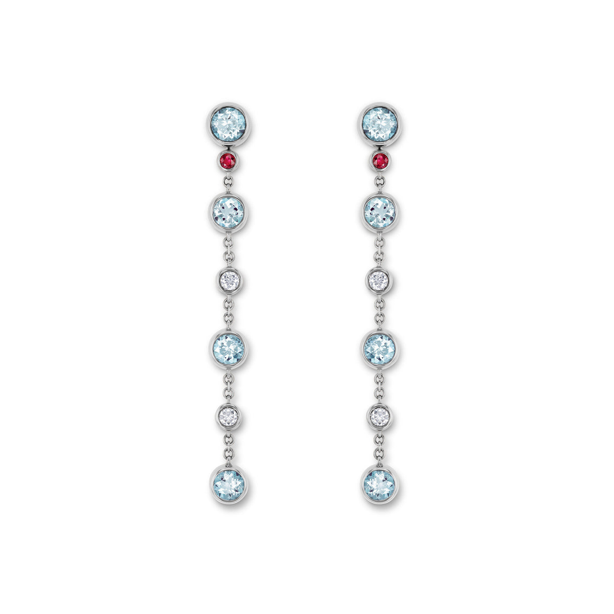 Drop earring-elements WG 750, AQU, 4.3 m – 2012427