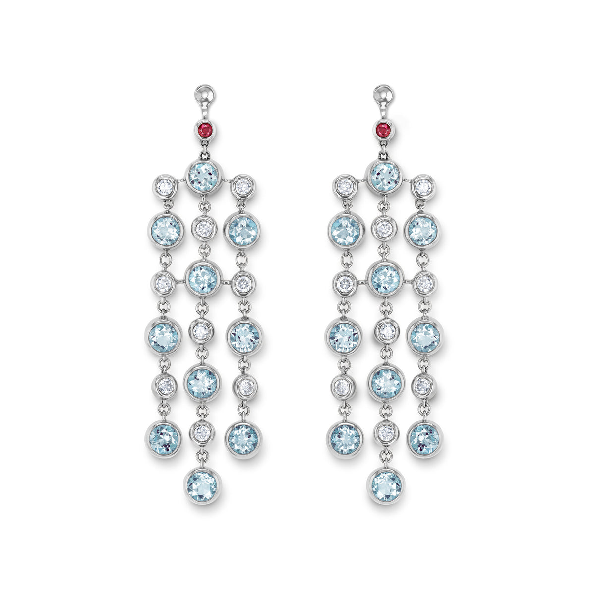 Drop earring-elements WG 750, AQU, 4.3 m – 2012443