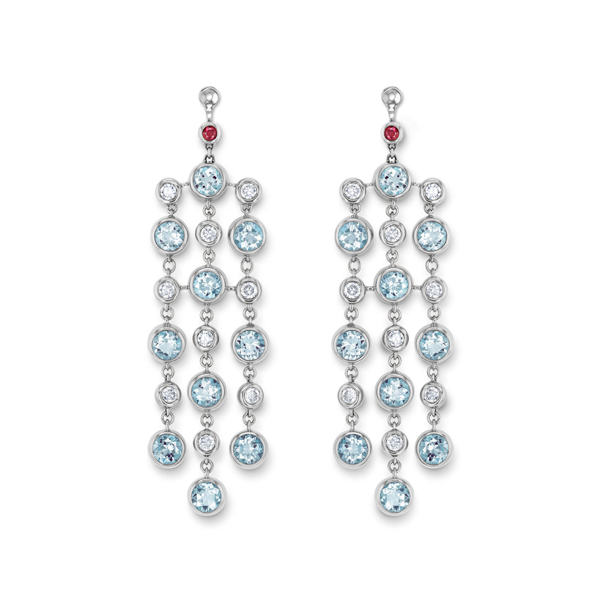 Drop earring-elements WG 750, AQU, 4.3 m – 2012443