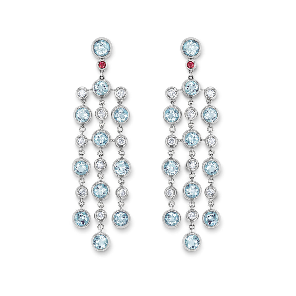 Drop earring-elements WG 750, AQU, 4.3 m – 2012443