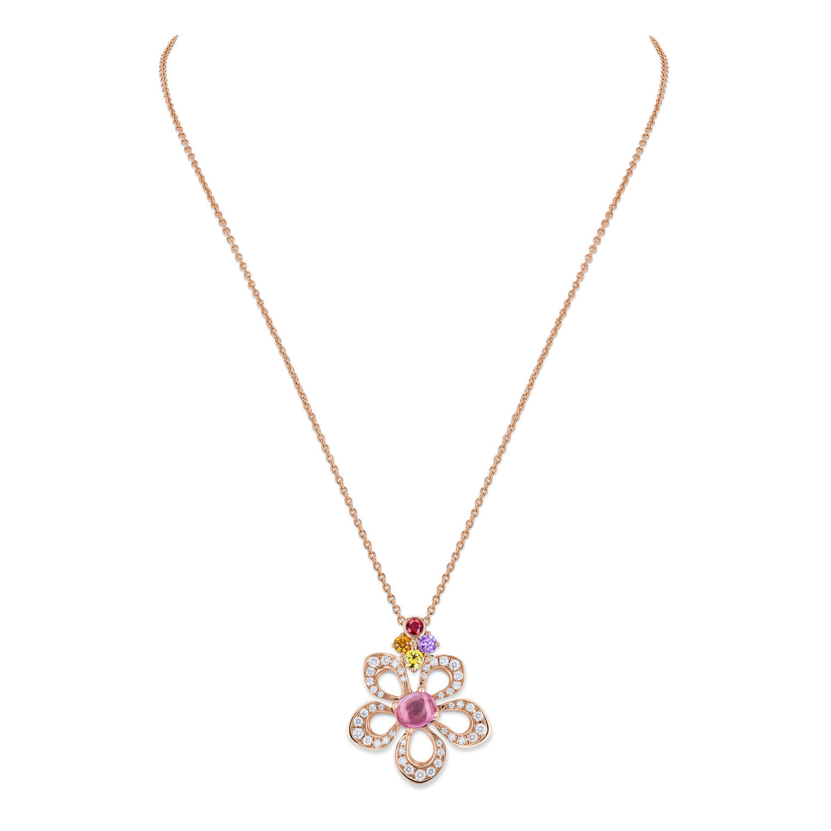 Necklace RG 750,SAF pink, multi, 42cm – 2012609