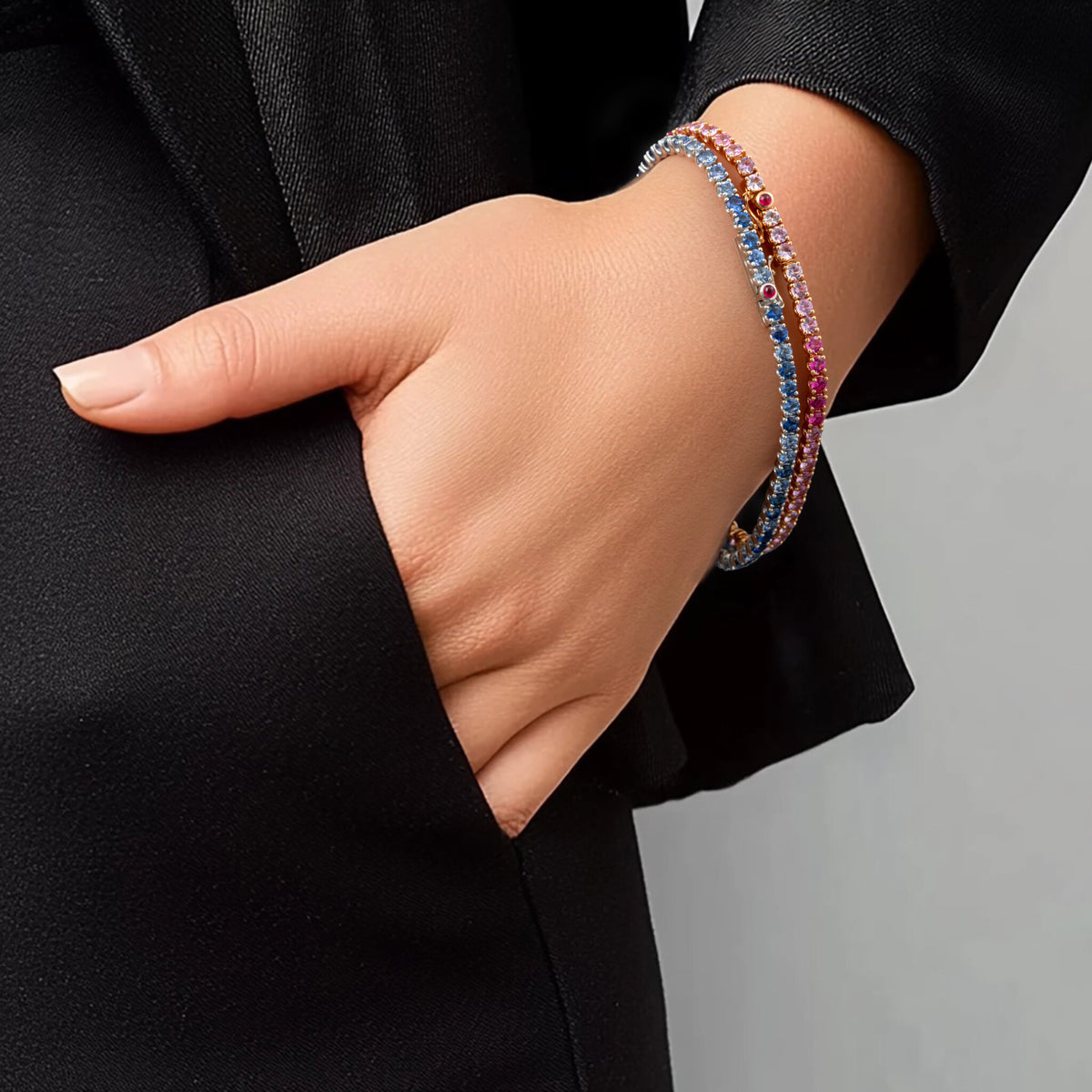 Bracelet WG 750, blau SAF, 18 cm – 2014659