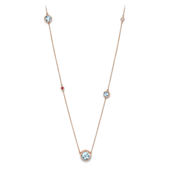 Necklace RG 750, AQU, 110 cm – 2012357