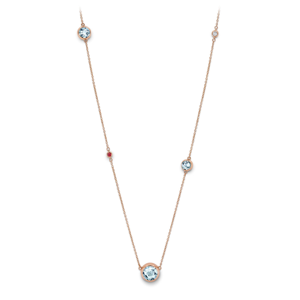 Necklace RG 750, AQU, 110 cm – 2012357