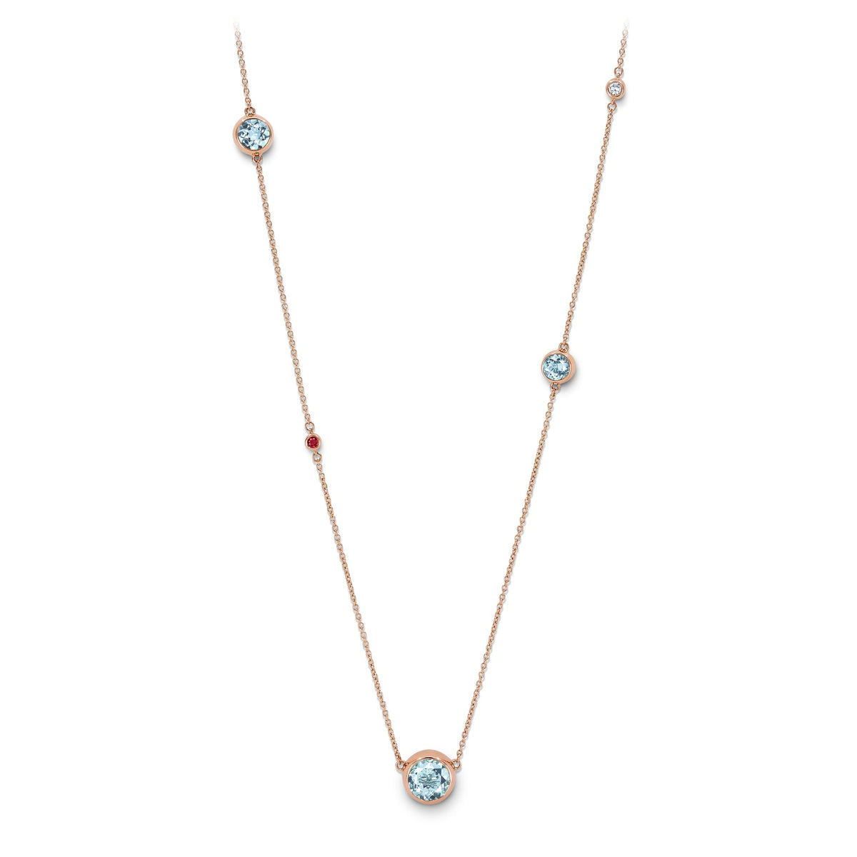 Necklace RG 750, AQU, 110 cm – 2012357