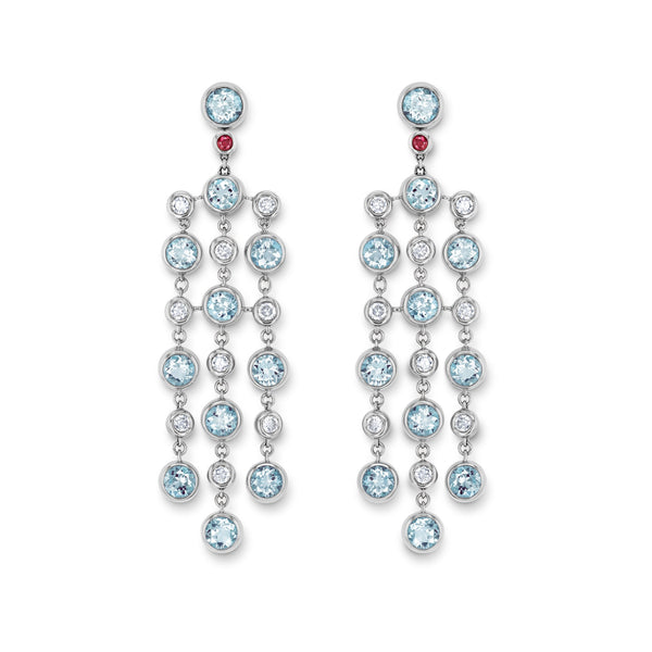 Drop earring-elements WG 750, AQU, 4.3 m – 2012443
