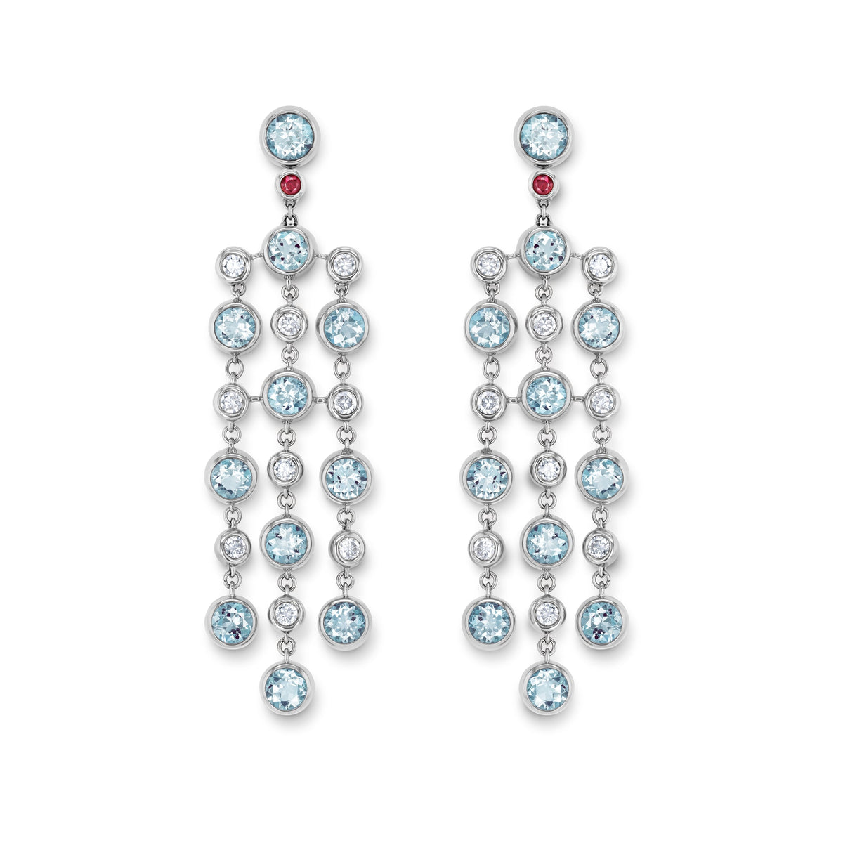 Drop earring-elements WG 750, AQU, 4.3 m – 2012443