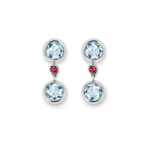 Drop earring-elements WG 750, AQU, 6 mm – 2012414