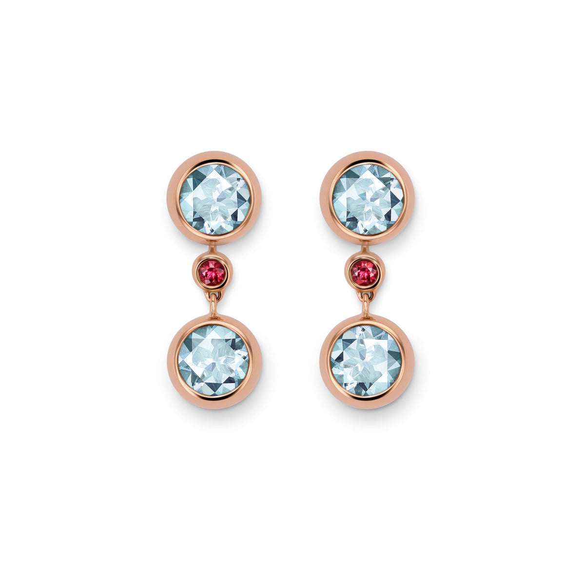 Drop earring-elements RG 750, AQU, 6 mm – 2012406