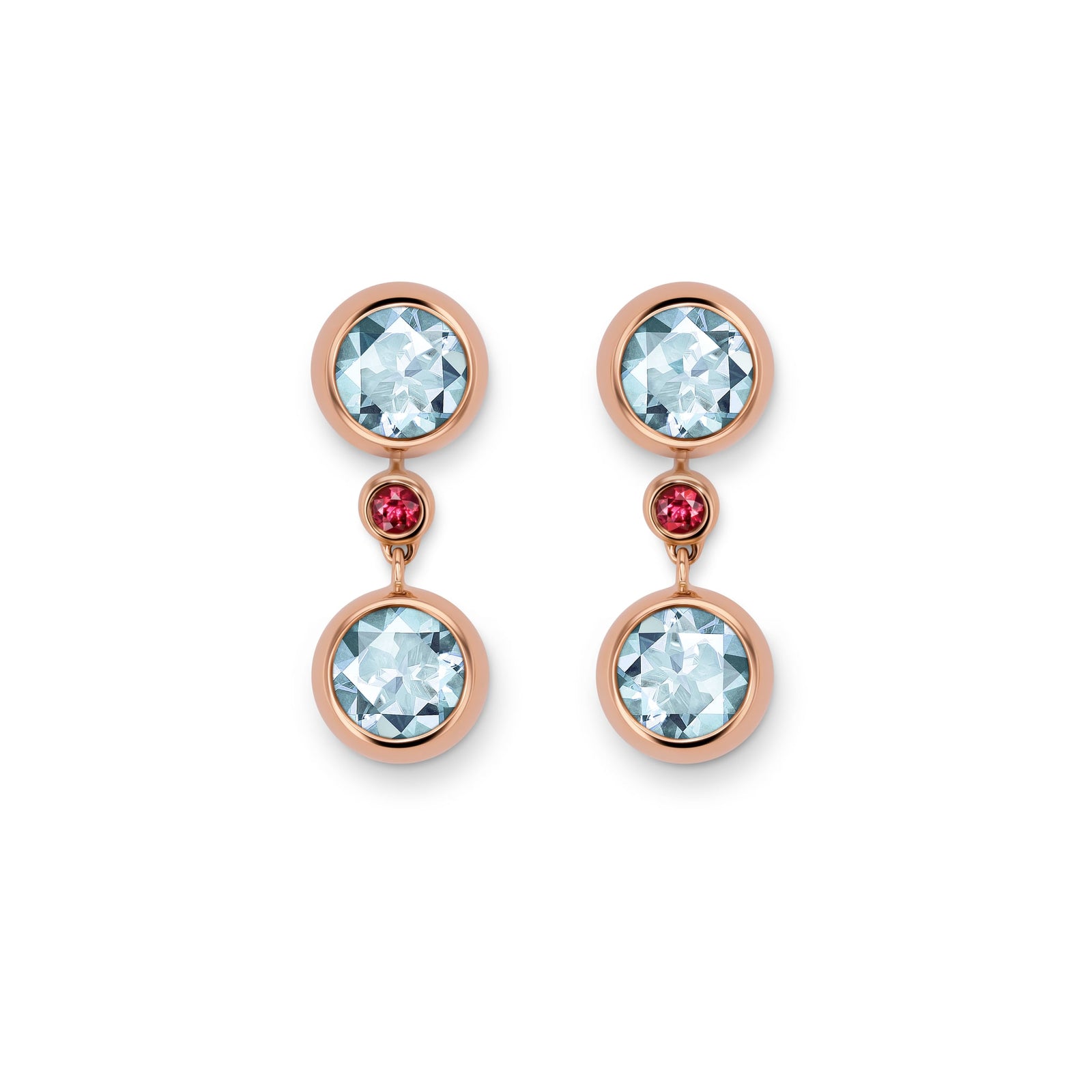 Drop earring-elements RG 750, AQU, 6 mm – 2012406