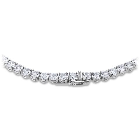 Riviere necklace with diamonds