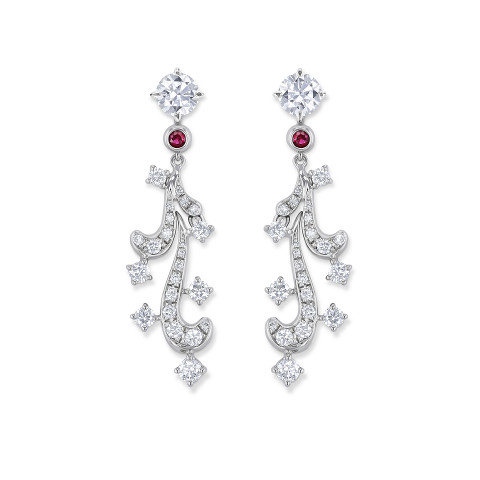 Ear charms with diamonds