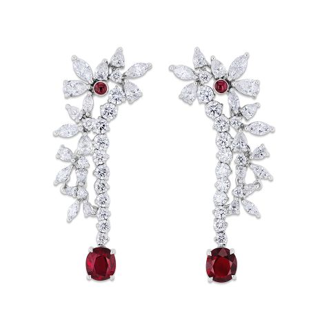 Ruby earrings